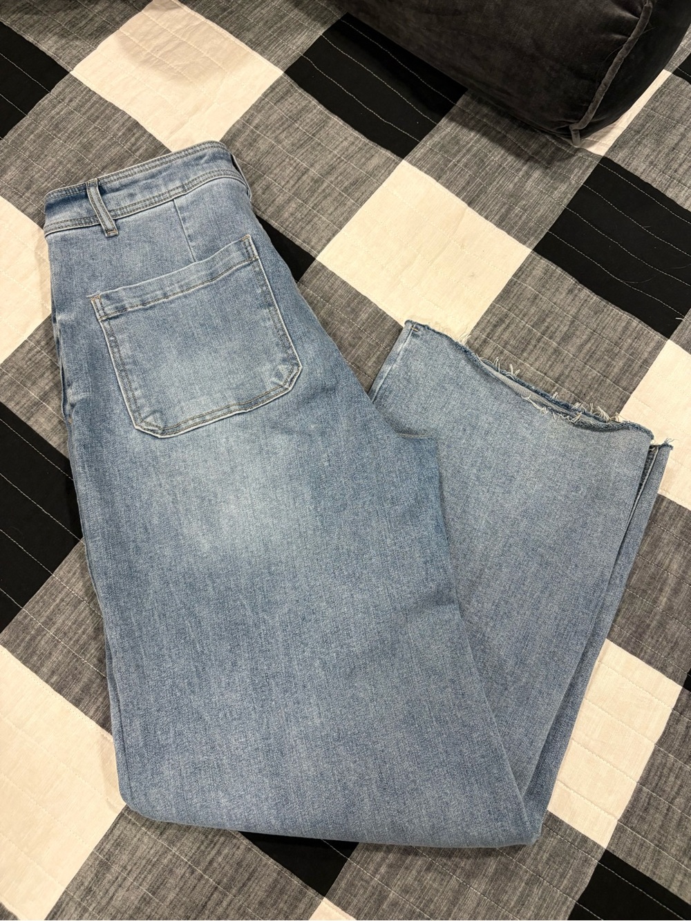 Oat New York Light Blue Wide-Leg Jeans